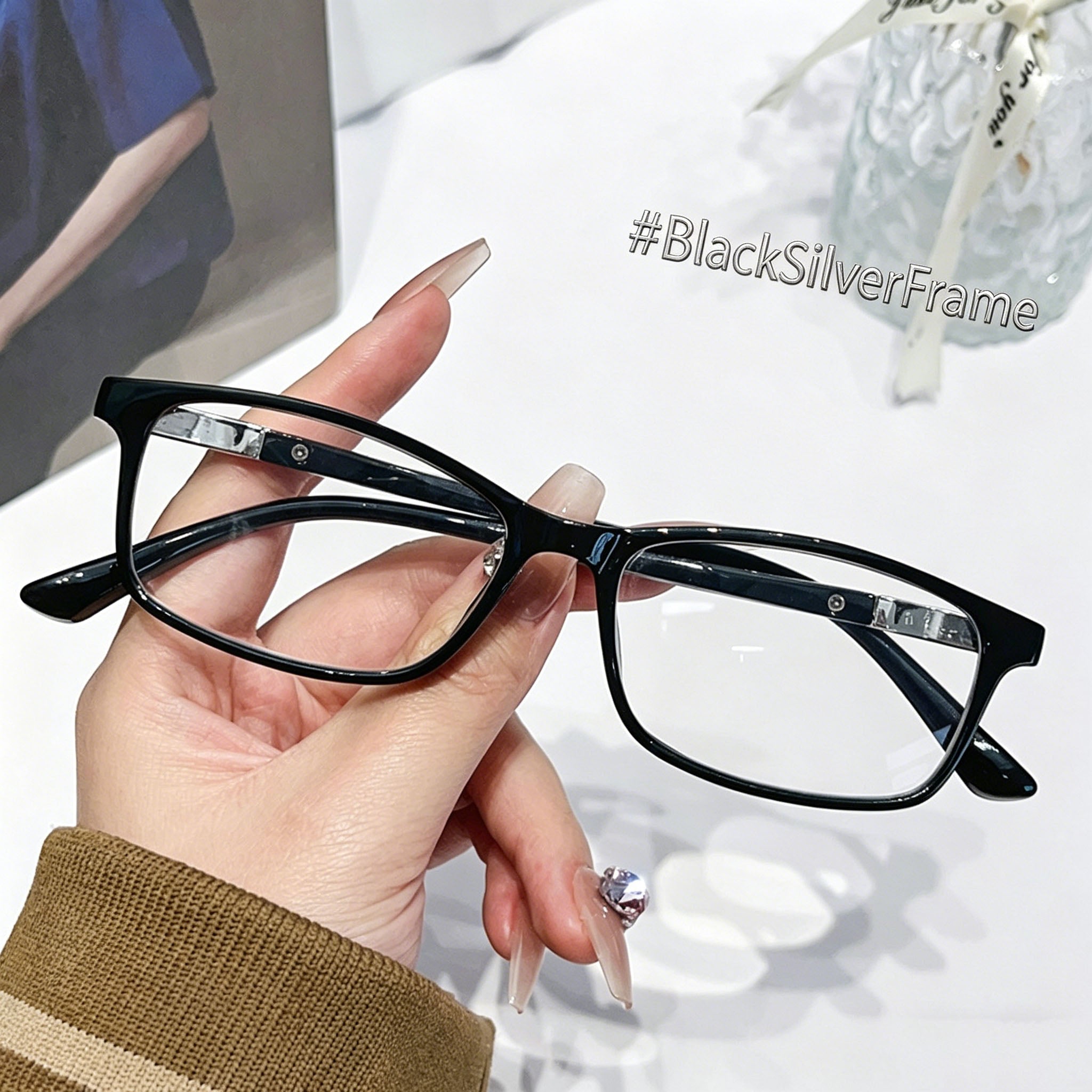 Men's & Women's Reading Glasses — Stylish, Ultra-Light, HD, Blue-Light Blocking — Designed for Middle-Aged and Senior Wearers