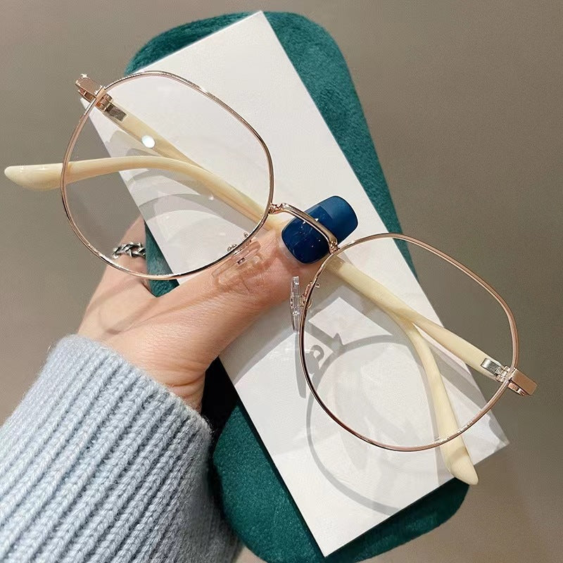 Women's Metal Anti-Blue Light Reading Glasses & Non-Prescription Eyewear — Casual Frames