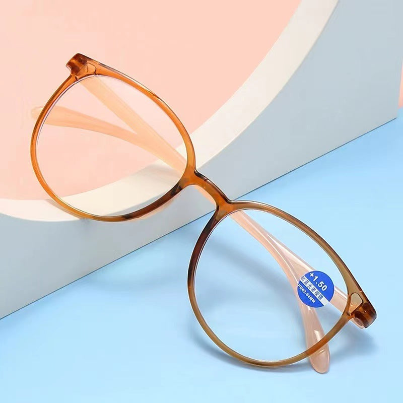 New Ultra-Light, Large-Frame Blue-Light-Blocking Reading Glasses for Women — Youth-Enhancing, High-Definition, Anti-Fatigue Eyewear for Seniors