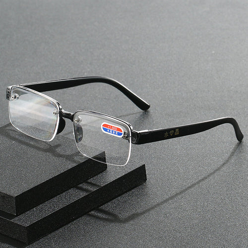 HD Faux-Crystal Reading Glasses for Men and Women — Comfortable, Ultra-Lightweight Readers