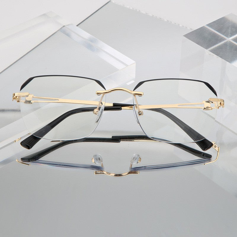 Anti-Blue Light Reading Glasses — Stylish Rimless "No-Makeup Look" Eyewear
